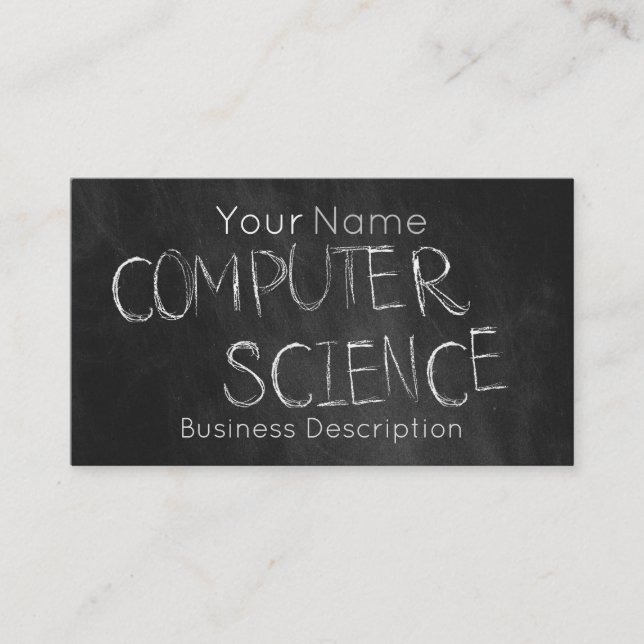 School subject Business Card (Front)