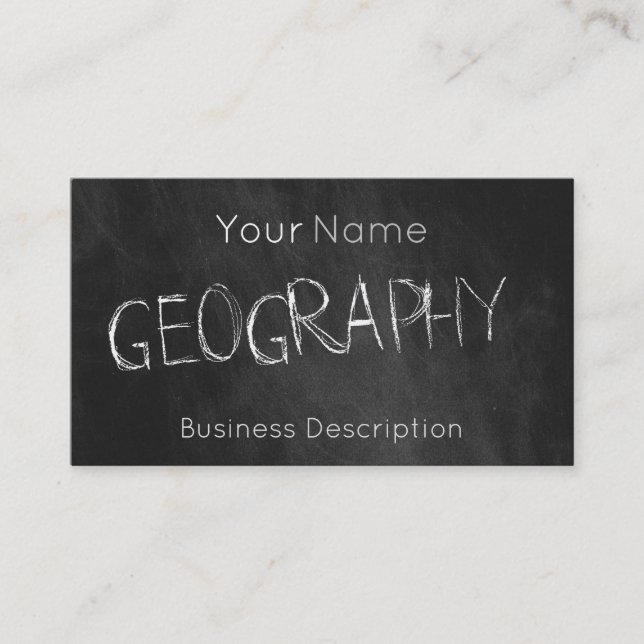 School subject Business Card (Front)