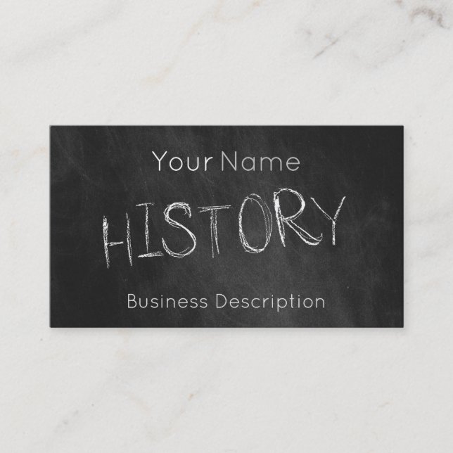 School subject Business Card (Front)