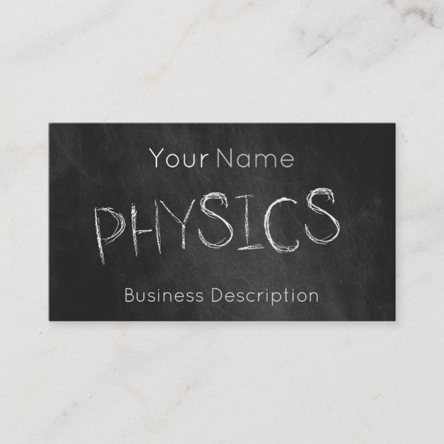 School subject Business Card (Front)