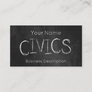 School subject Business Card