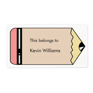 School Supplies Labels