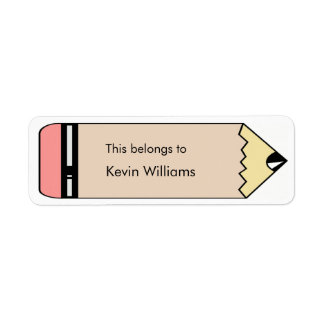School Supplies Labels