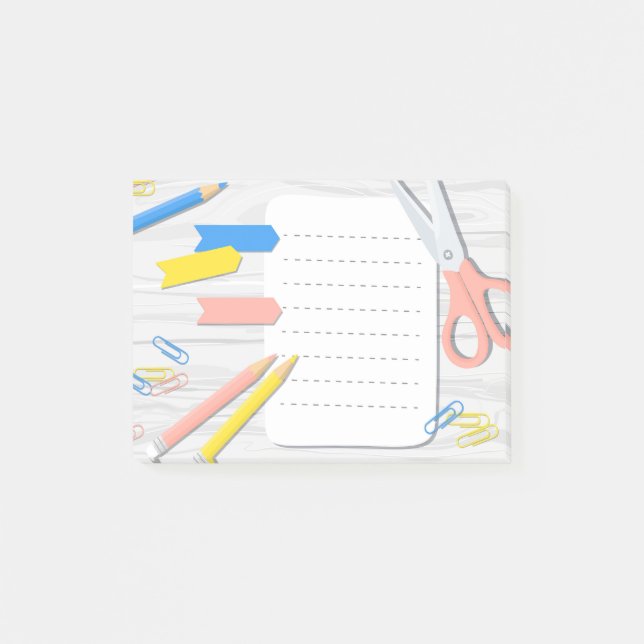 School Supplies Notepad Post-it® Notes (Front)