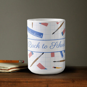 School Supplies Pattern Coffee Mug