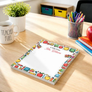 School Supplies Teacher's Notepad