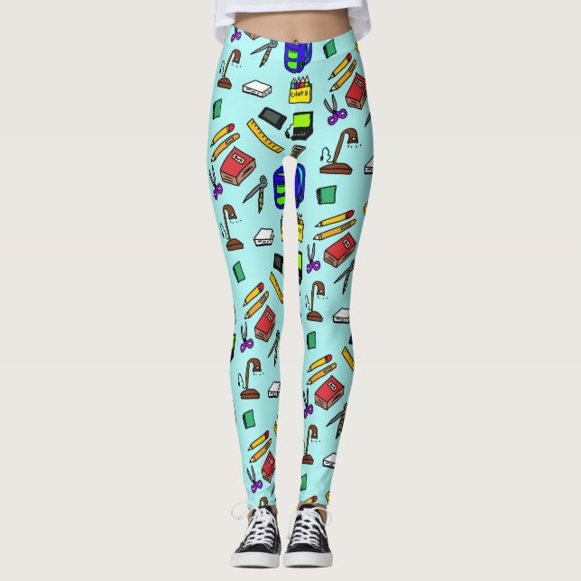 School supply leggings (Front)