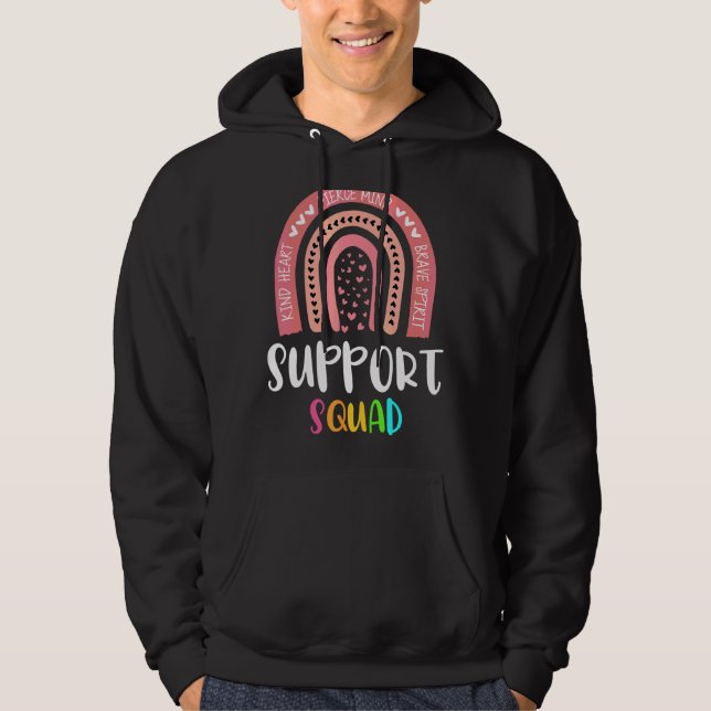 School Support Services Team Teacher Support Squad Hoodie (Front)