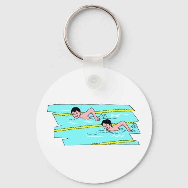School Swim Competition Key Ring (Front)