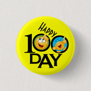 School Teacher 100 Day Button