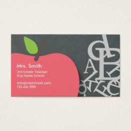 substitute teacher business cards