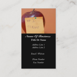 School Teacher Business Card
