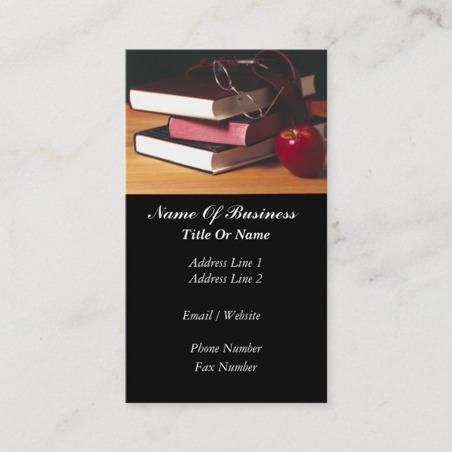 School Teacher Business Card (Front)