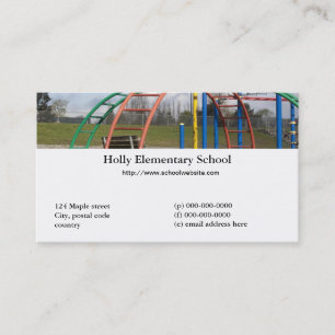School teacher business card