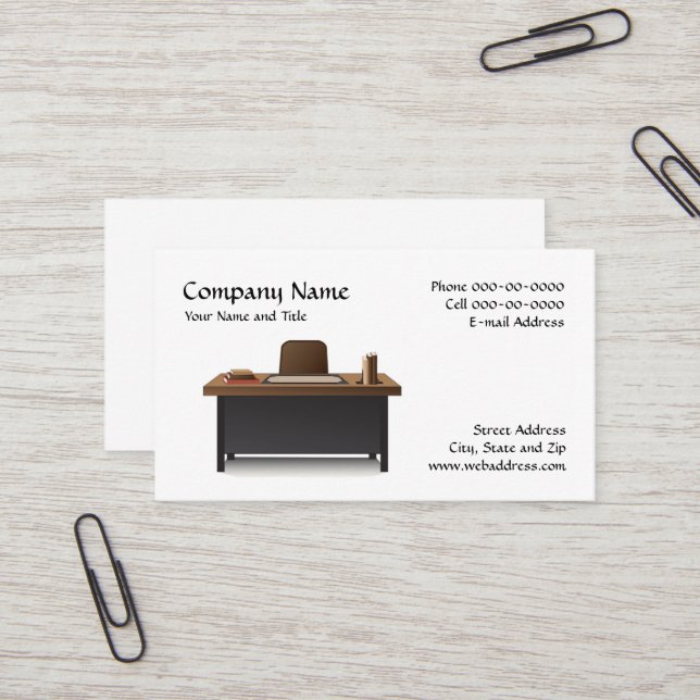 School Teacher Business Card (Front/Back In Situ)