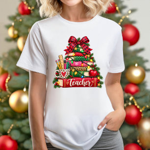 School Teacher Christmas Tree T-shirt