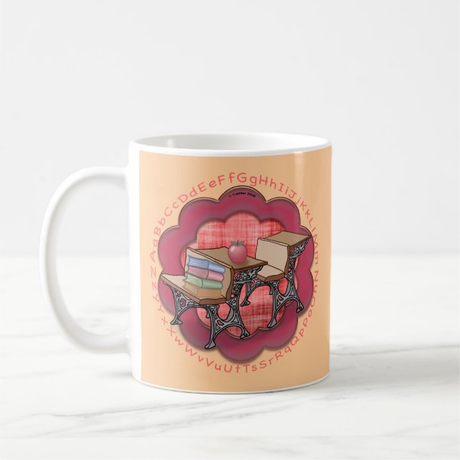 School Teacher Desk Coffee Mug (Left)
