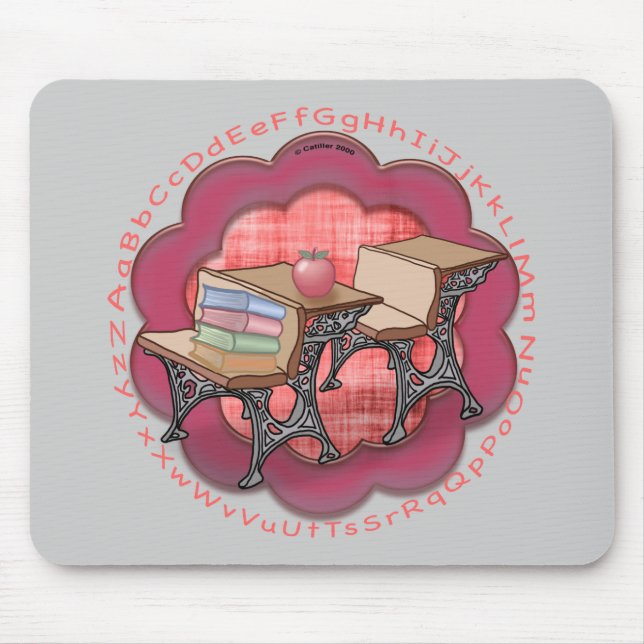 School Teacher Desk Mouse Mat (Front)