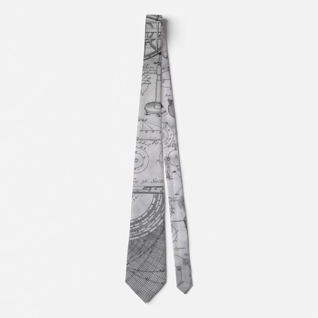 School Teacher Homework Puzzles Art Tie (Front)