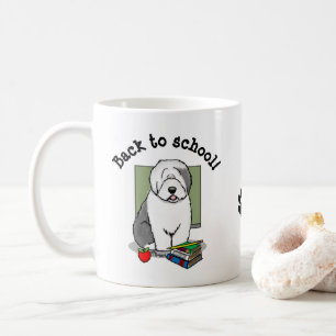 School Teacher Old English Sheepdog (Grey 1) Cute Coffee Mug
