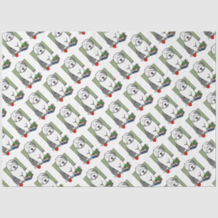 School Teacher Old English Sheepdog (Grey 1) Cute Tissue Paper