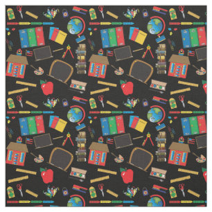 School Teacher Pattern Fabric