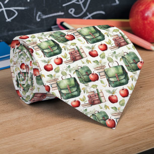 School Teacher Pattern Necktie Tie