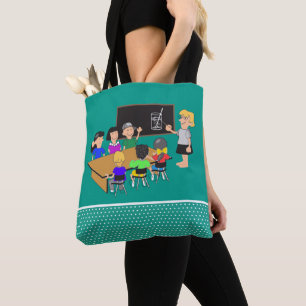 School  Teacher Student Classroom Tote Bag