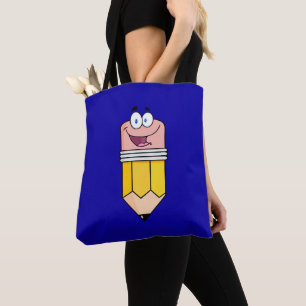 School Teacher  Student Funny Pencil Tote Bag