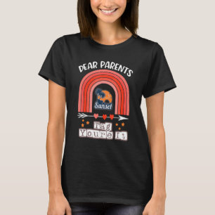 School Teacher Student Graduation Rainbow Happy La T-Shirt