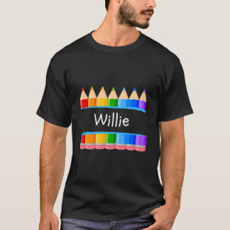 School Teacher Student Name Willie Kindergarten Ta T-Shirt