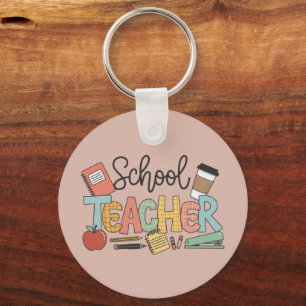 School Teacher Teaching Future Leaders Gifts Key Ring