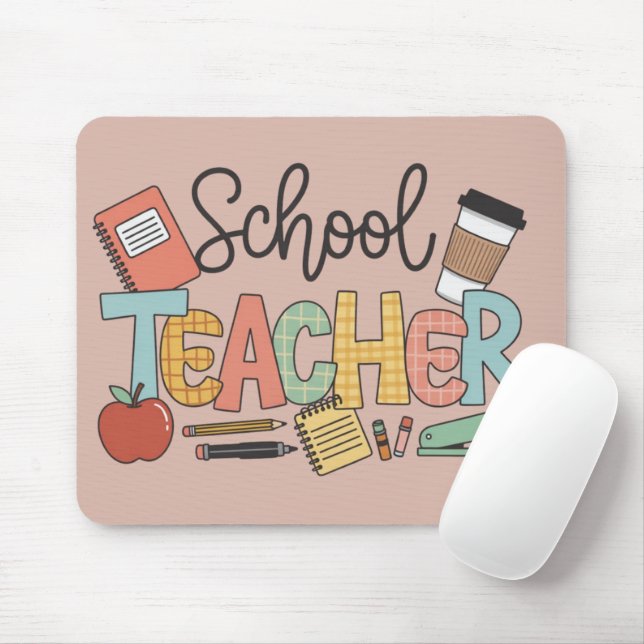 School Teacher Teaching Future Leaders Gifts Mouse Mat (With Mouse)