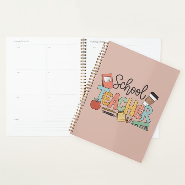 School Teacher Teaching Future Leaders Gifts Planner (Display)