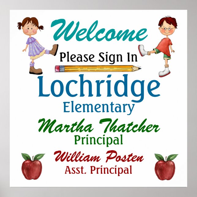 School / Teacher Welcome Poster - SRF (Front)