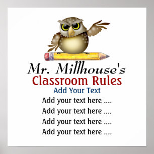 School Teacher's Classroom Rules - SRF Poster