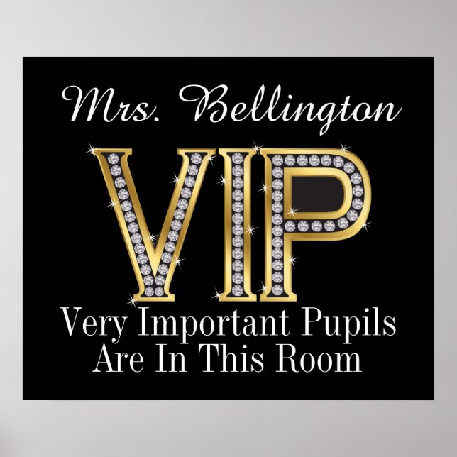 School Teacher's VIP Poster by SRF (Front)