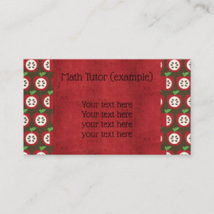 School/Teaching/Tutor Business Card