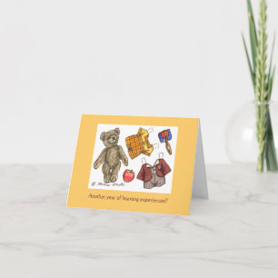 school teddy birthday card