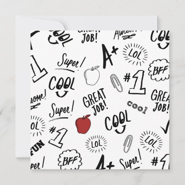 School Time Invitation (Front)