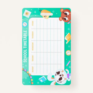 School timetable ID badge