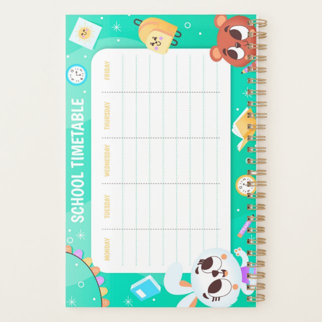 School timetable planner (Back)