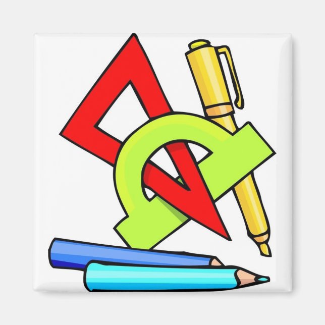 School Tools Magnet (Front)