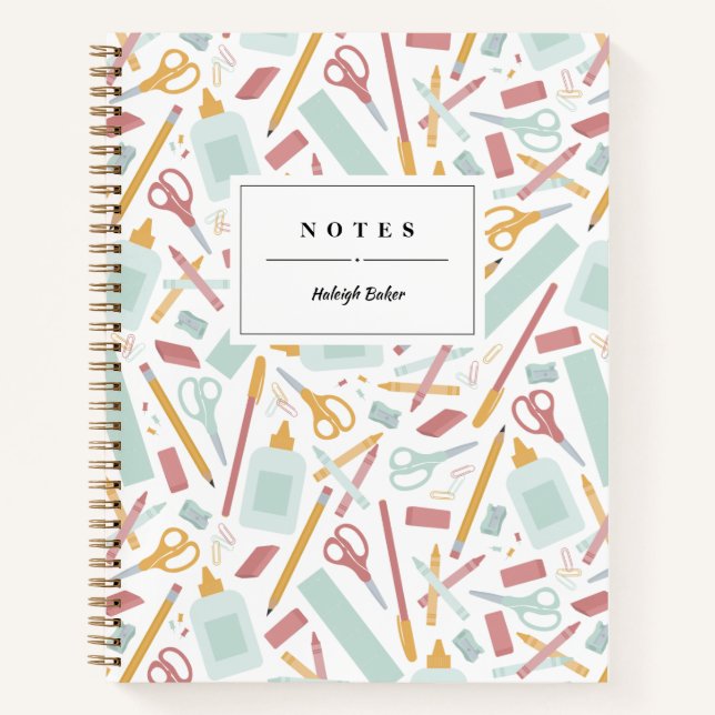 School Tools Personalised Notebook (Front)