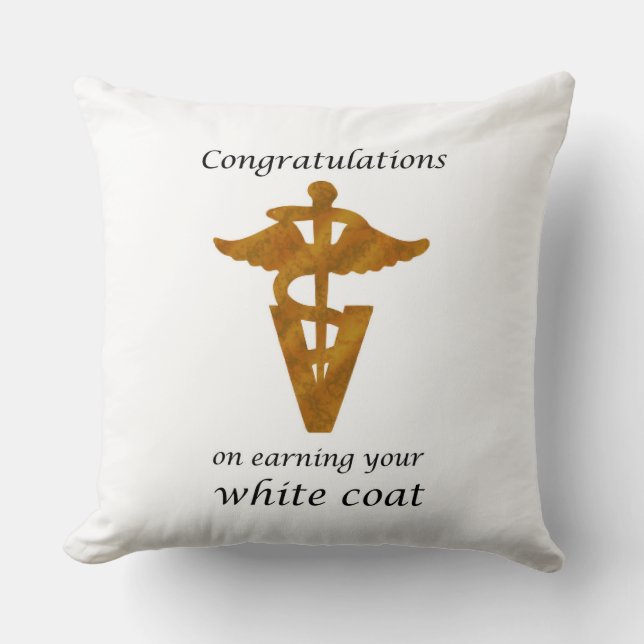 School Veterinary White Coat Ceremony Cushion (Front)