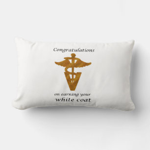 School Veterinary White Coat Ceremony Lumbar Cushion
