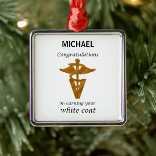 School Veterinary White Coat Ceremony Metal Tree Decoration
