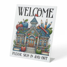 School Welcome Sign