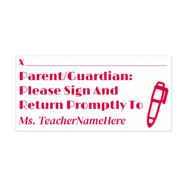 School Work Review + Custom Name Rubber Stamp (Design)