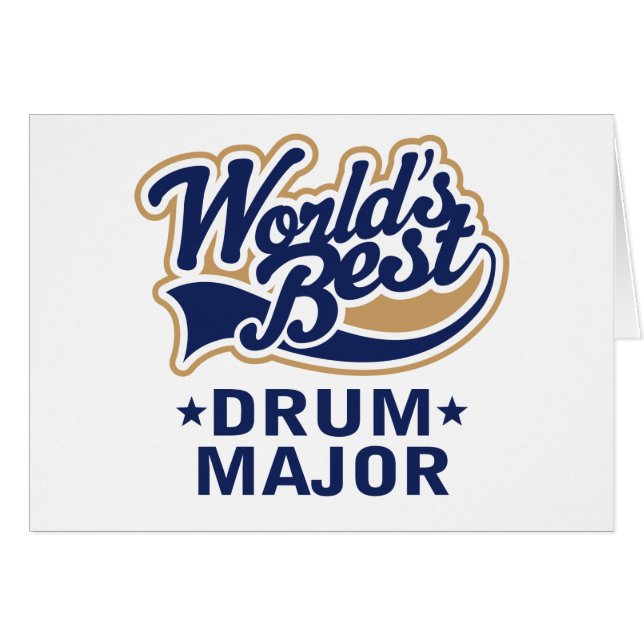 School Worlds Best Drum Major Gift (Front Horizontal)